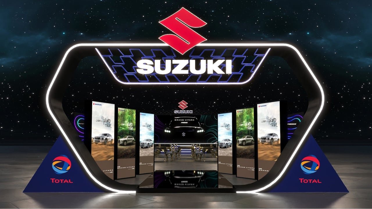 3D render of the Suzuki entrance arch.