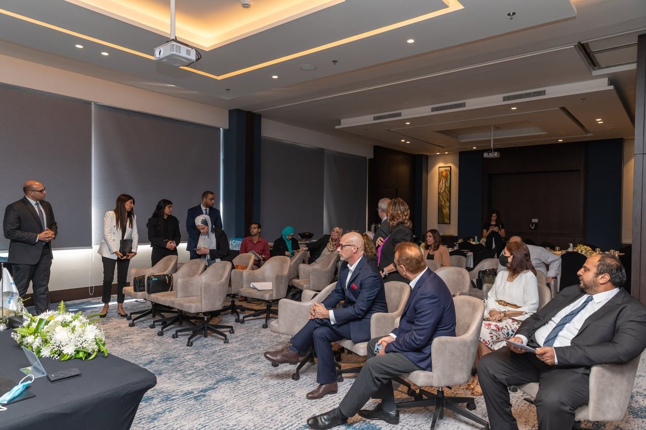The room and guests during the ceremony.