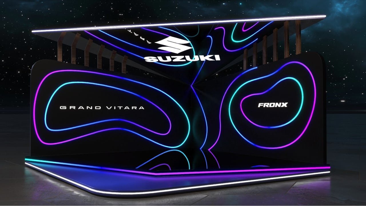 Suzuki car launch: 3D design of the Grand Vitara and Fronx photo booth